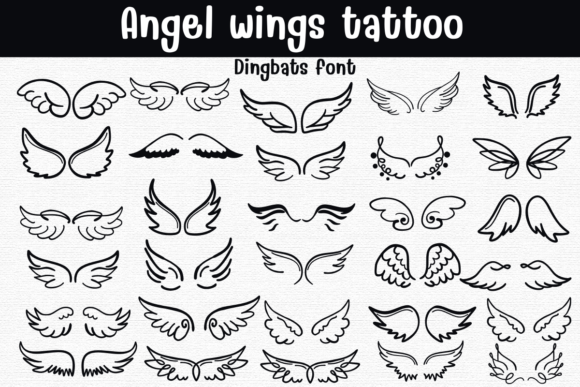 Angel Wings Tattoo Font for Brand Consistency
