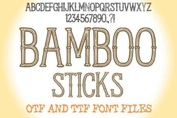 Bamboo Sticks Font for Crafting Your Brand Identity