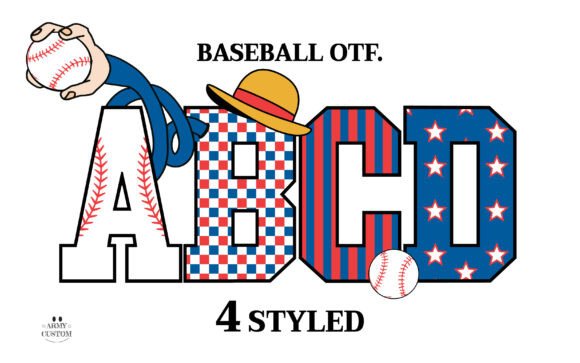 Baseball Bundle: A Playful Font for Editorial Design