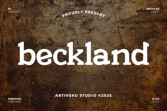 Beckland: A Vintage Serif Font for Editorial Narratives