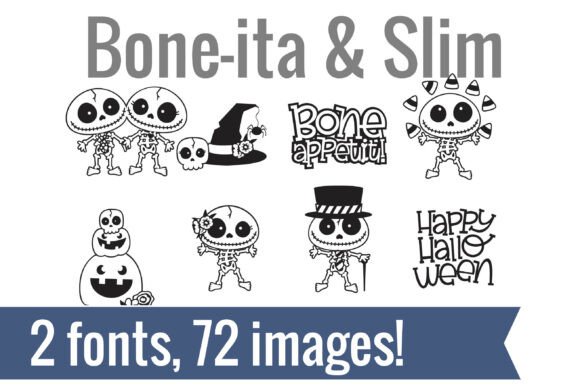 Bone Ita and Slim: A Creative Font Bundle for Characterful Branding
