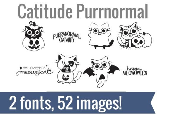 Catitude Dingbats: A Designer's Review of a Spooky Cat Font