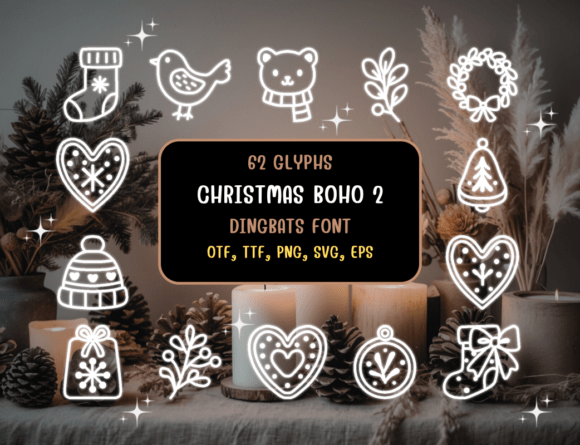 Christmas Boho 2: A Festive Font for Your Business Branding