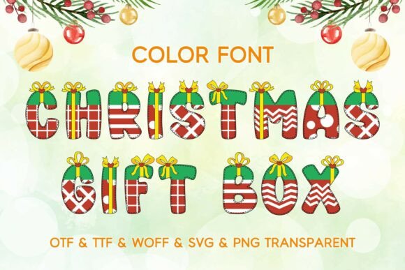 Christmas Gift Box: A Charming Font for Festive Editorial Design