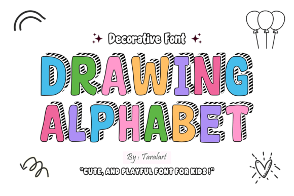 Crafting with the Drawing Alphabet Font