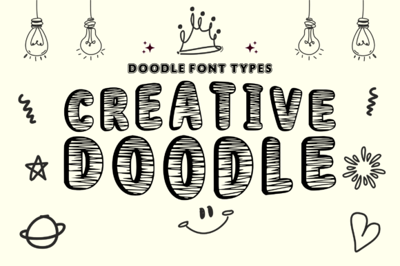 Creativedoodle Regular: A Sketch-Like Typeface for Editorial Charm