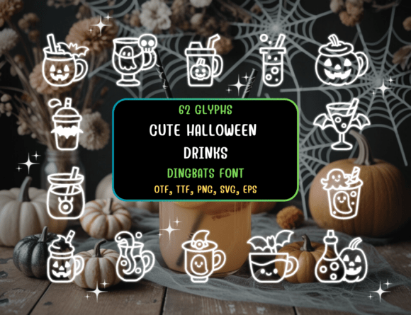Cutehalloweendrinks Regular: The Spooky Sweet Font for Business Branding