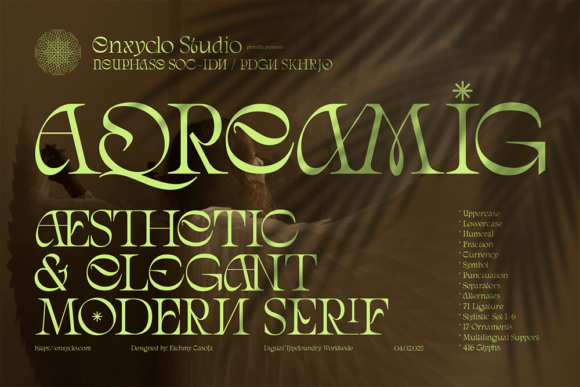 Discover Aqreamig: The Perfect Font for Elegant Editorial Design