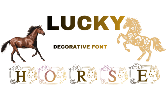 Discover the Versatile Lucky Horse Decorative Font