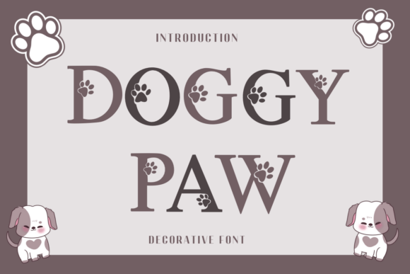 Doggy Paw: A Cute Decorative Font for Modern Marketing