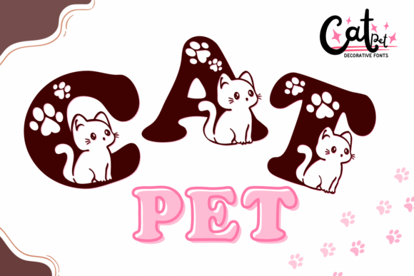 Enhance Your Brand with Cat Pet: A Playful Decorative Font