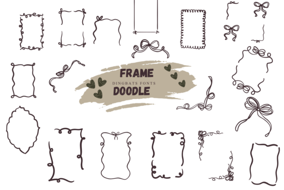 Frame Doodle: A Sketch-Style Dingbats Font for Creative Web Design