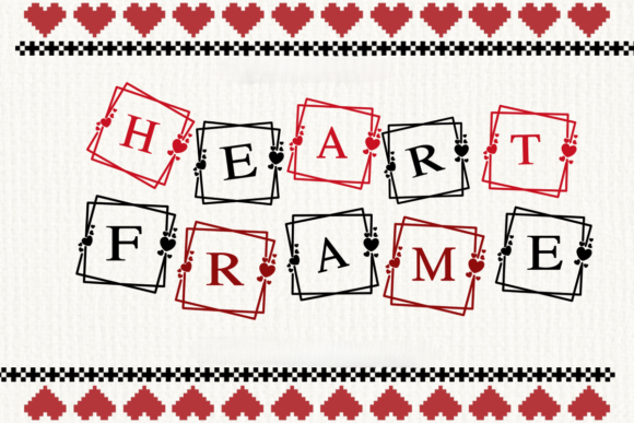 Heart Frame: A Charming Decorative Font for Creative Projects