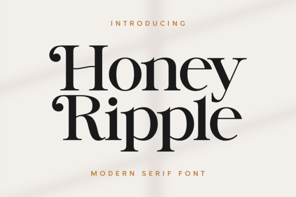 Honey Ripple: Elevate Your Brand with a Sophisticated Serif Font