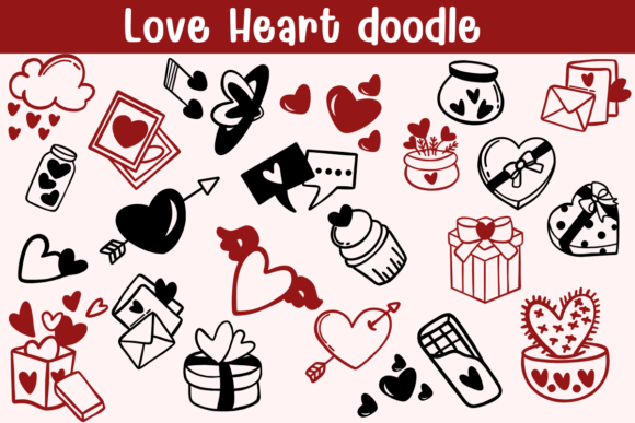 Love Heart Doodle: A Playful Font for Engaging Branding