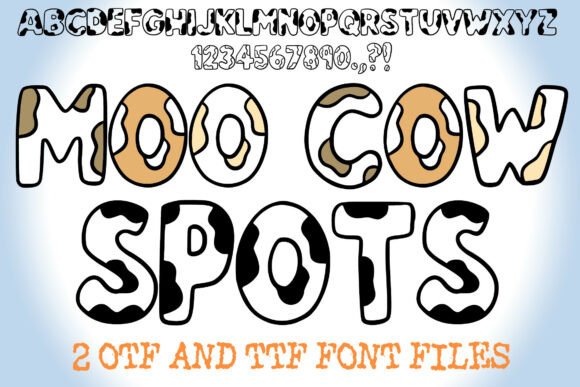 Moo Cow Spots Font: Editorial Energy with Playful Typography