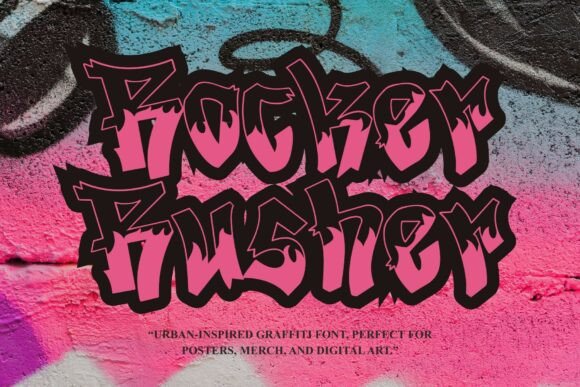 Rocker Rusher: A Graffiti Font for Crafters and Shops