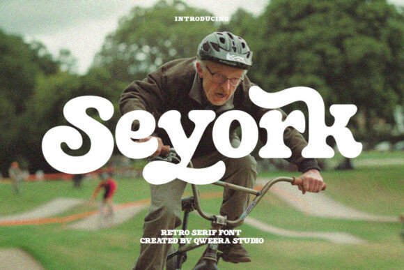 Seyork Retro Serif Font: Bold Curves for Handmade Charm