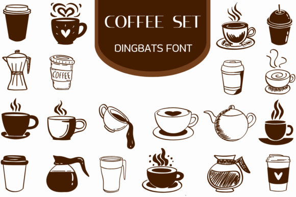 The Coffee Set Font: A Versatile Dingbats Toolkit for Digital Design