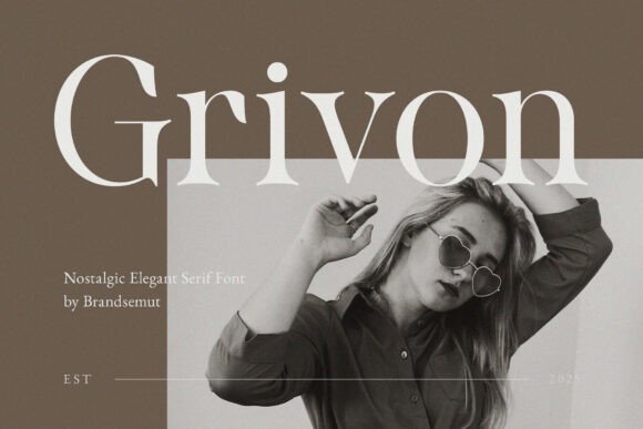 The Grivon Typeface for Nostalgic Marketing and Branding