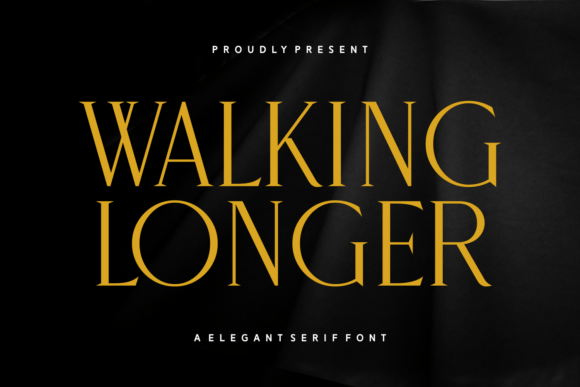 The Walking Longer Font for Crafters and Makers
