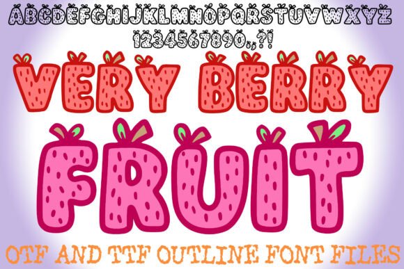 Very Berry Fruit: A Charming Font for Editorial Delight