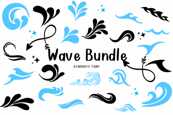 Wave Bundle: A Natural Dingbats Font for Polished Business Branding