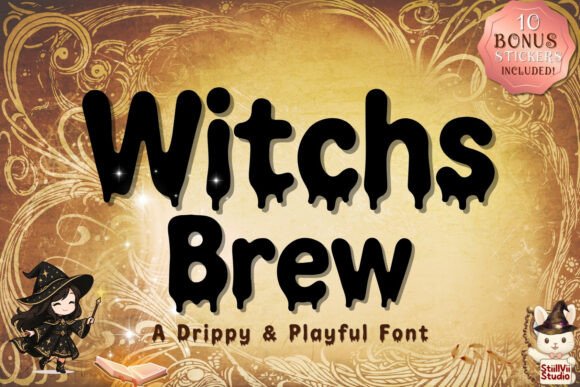 Witchs Brew: The Drippy Potion Font for Magical Branding